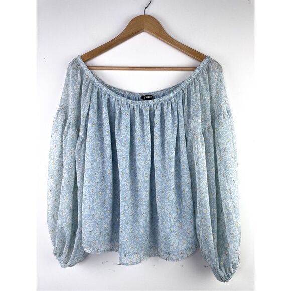 Top Décolleté Épaules Découvertes (Off The Shoulder) Pour Femme - Marque Express - Taille L - Noir - Occasion TB